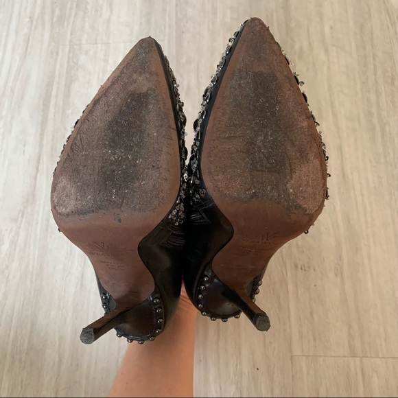 Vera Wang Beacon Jeweled Leather Bootie - Picture 13 of 13